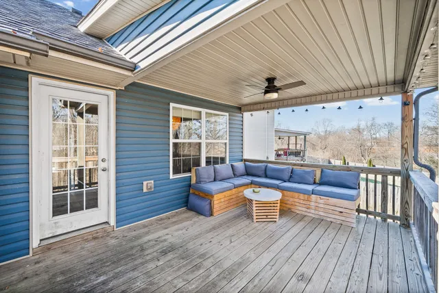 a view of a backyard with a garden