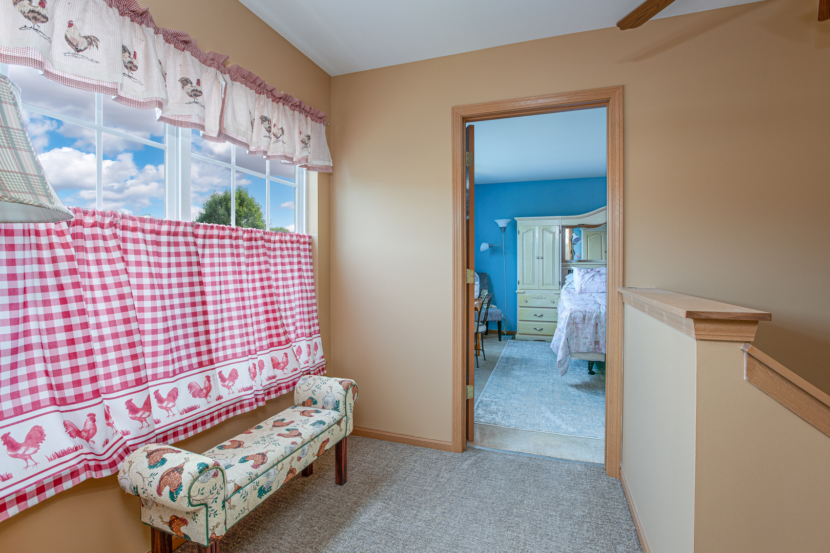 206 Brompton Lane, Unit A Sugar Grove, IL 60554 - Photo 15 of 17 a bedroom with a bed and a view of bathroom