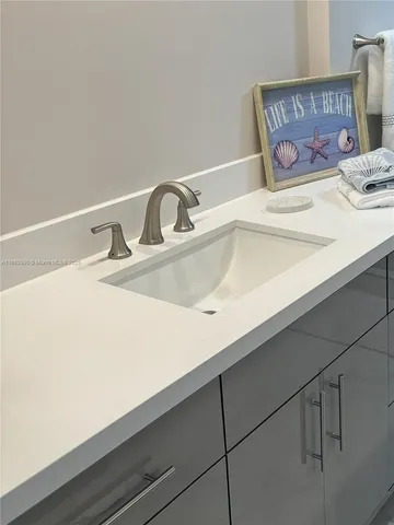 a close view of sink and tap