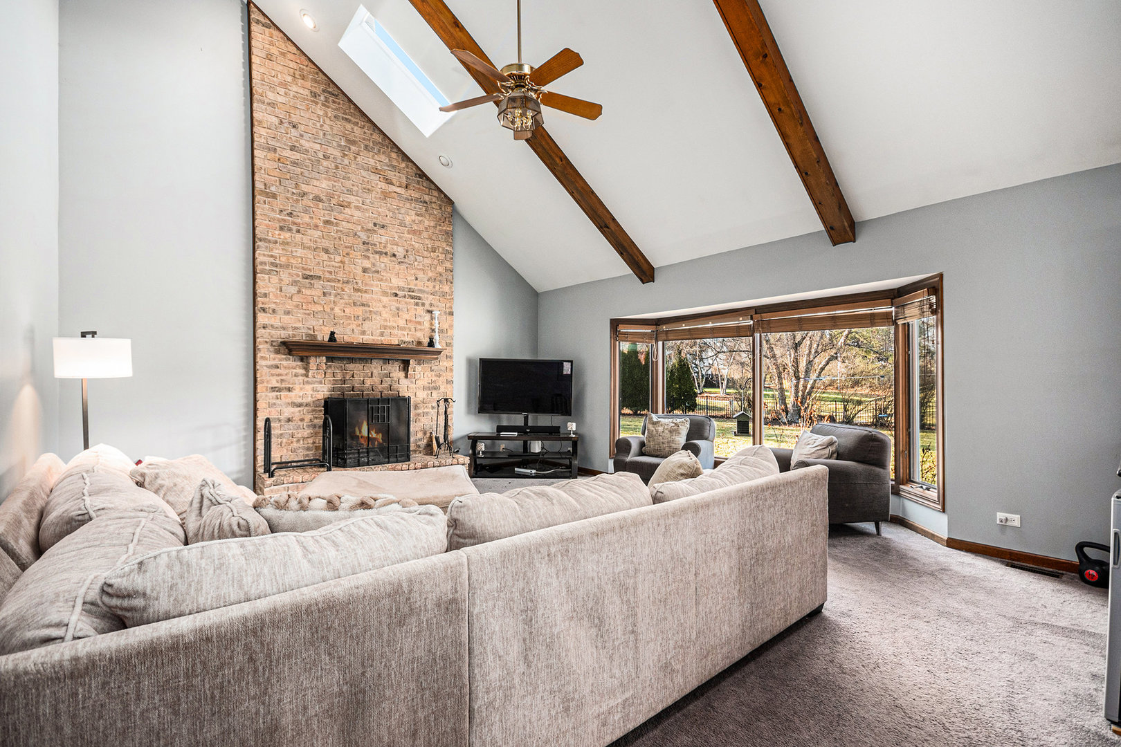 3942 Broadmoor Circle Naperville, IL 60564 - Photo 3 of 25 a living room with furniture and a flat screen tv