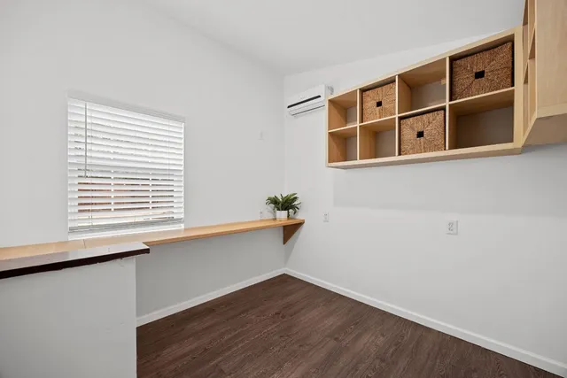 a workspace with a window