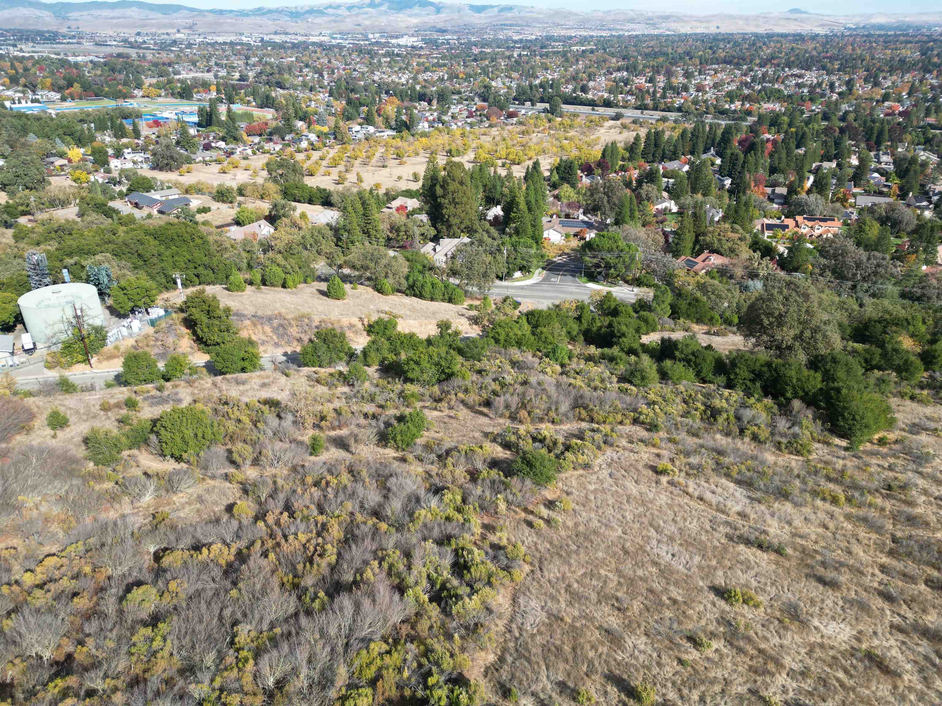 3984 Foothill Road Pleasanton, CA 94588 - Photo 22 of 25 an aerial view of a city with lots of residential buildings
