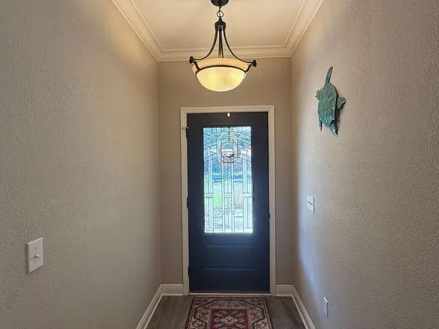 a front view of a house with a window