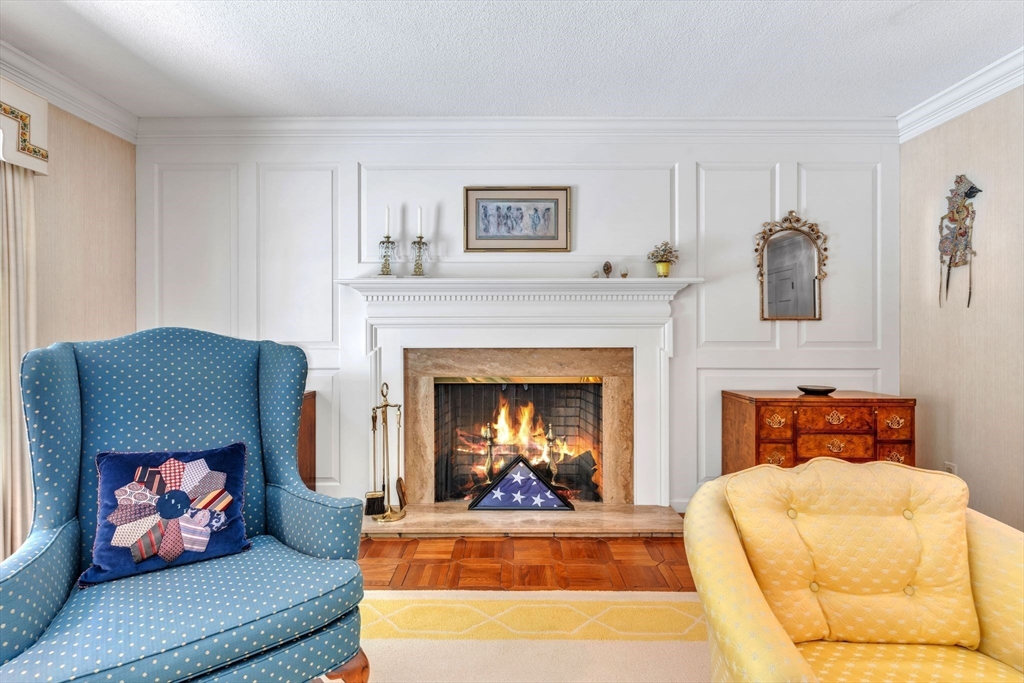 63 Ardsley Road Longmeadow, MA 01106 - Photo 8 of 41 a living room with furniture and a fireplace