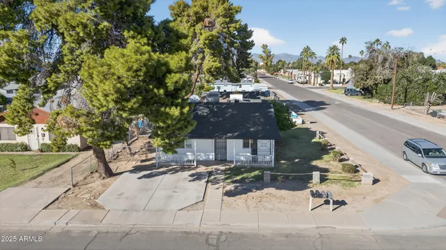 a view of a city with tall buildings
