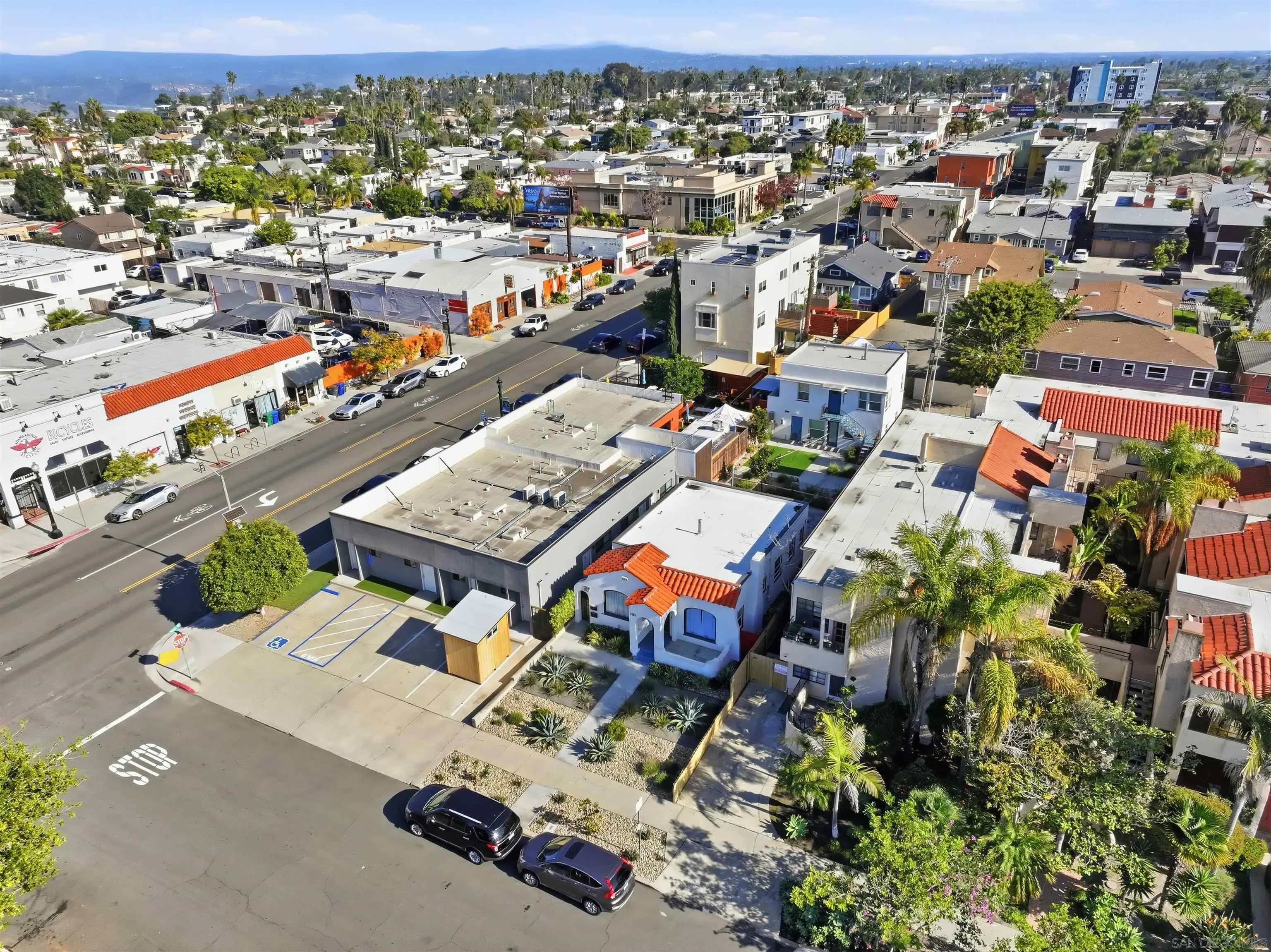 4685 Hamilton Street San Diego, CA 92116 - Photo 32 of 37 an aerial view of a city with lots of residential buildings