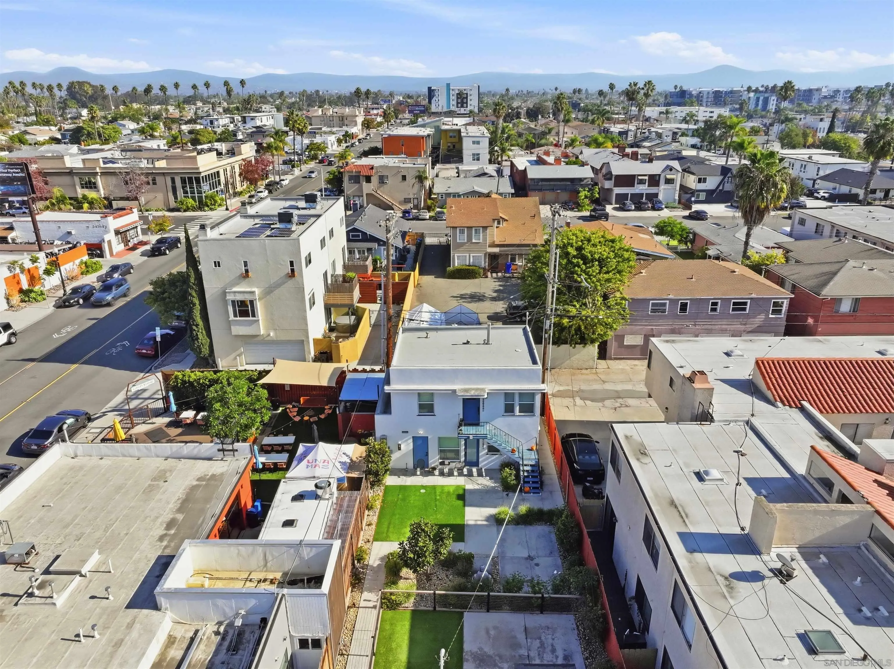 4685 Hamilton Street San Diego, CA 92116 - Photo 34 of 37 an aerial view of a city with lots of residential buildings