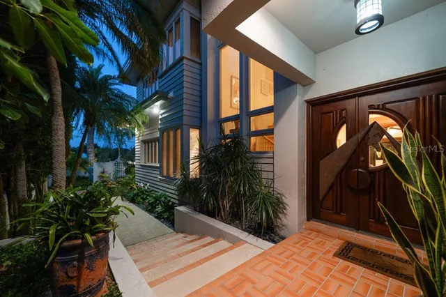 a view of a house with a patio