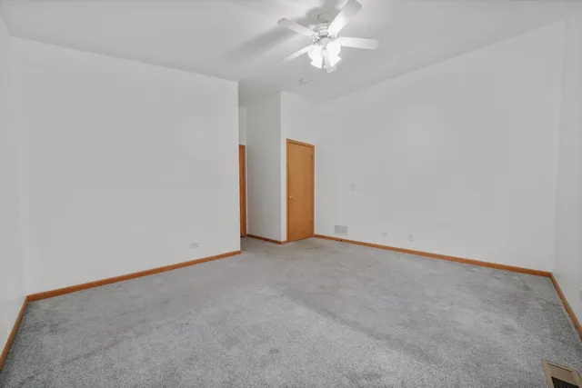 an empty room with a view of a room