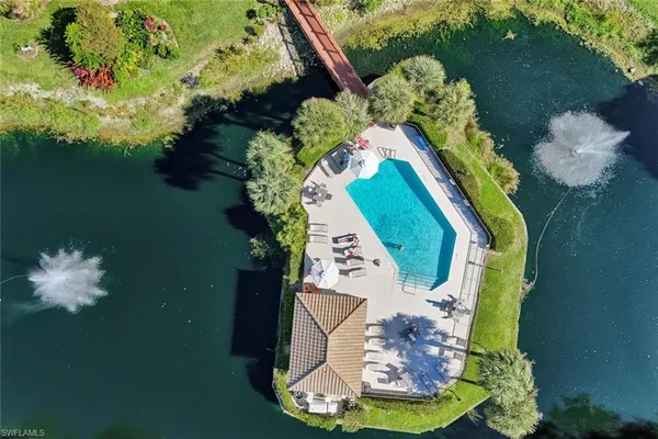 a bird view of a house