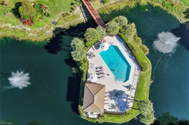 a bird view of a house