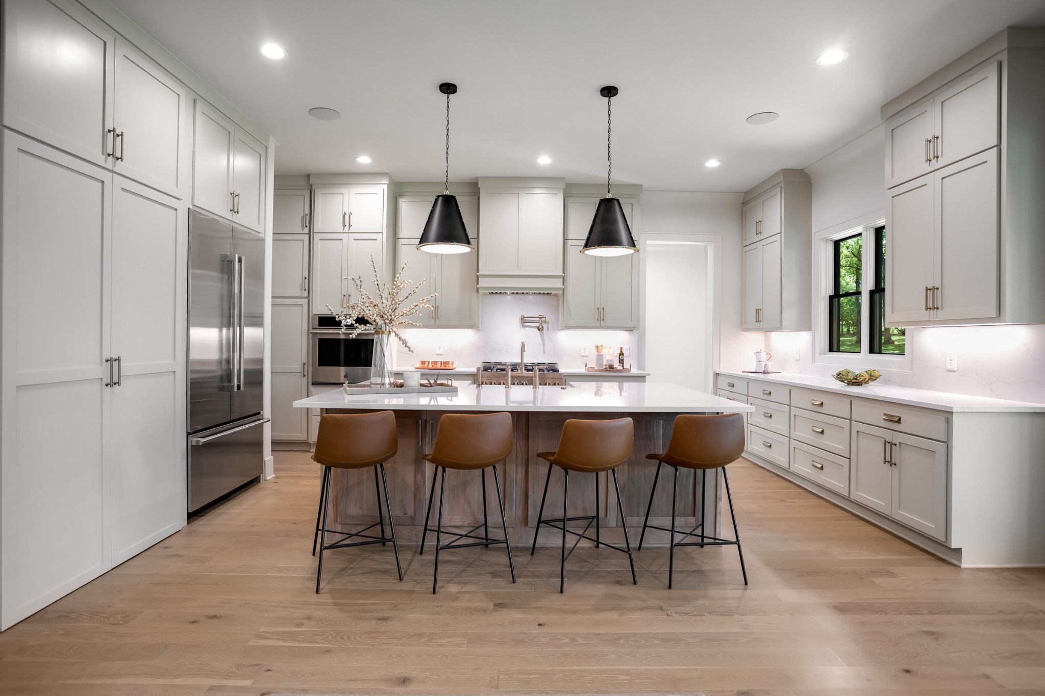 709 Brook Hollow Road Nashville, TN 37205 - Photo 12 of 55 a large kitchen with cabinets table and chairs