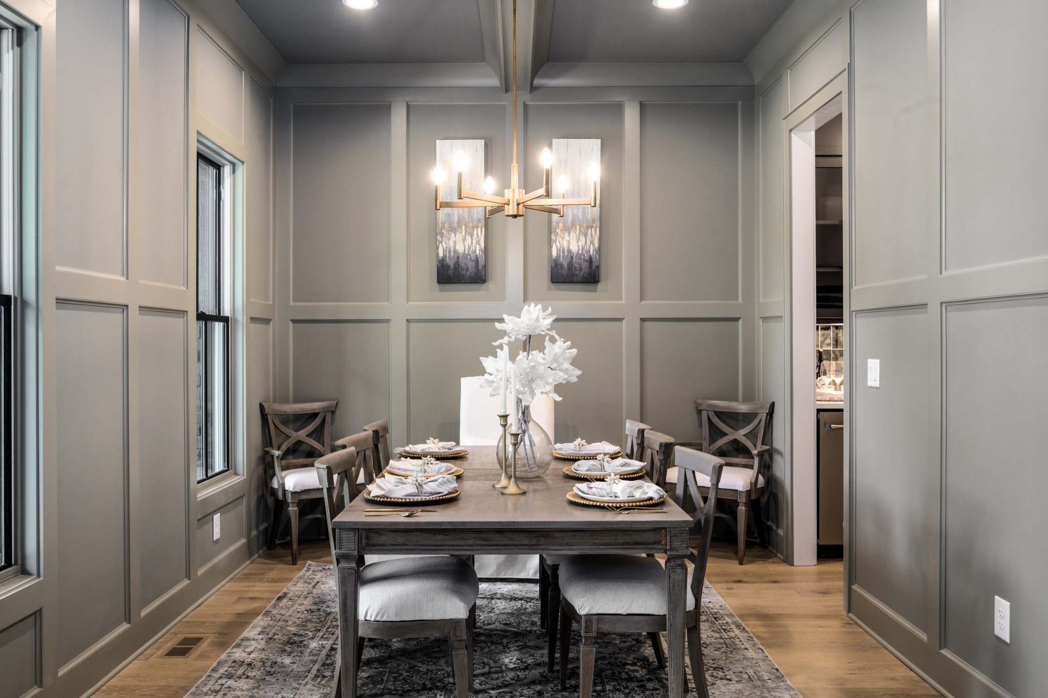 709 Brook Hollow Road Nashville, TN 37205 - Photo 9 of 55 a dining room with furniture and chandelier kitchen view