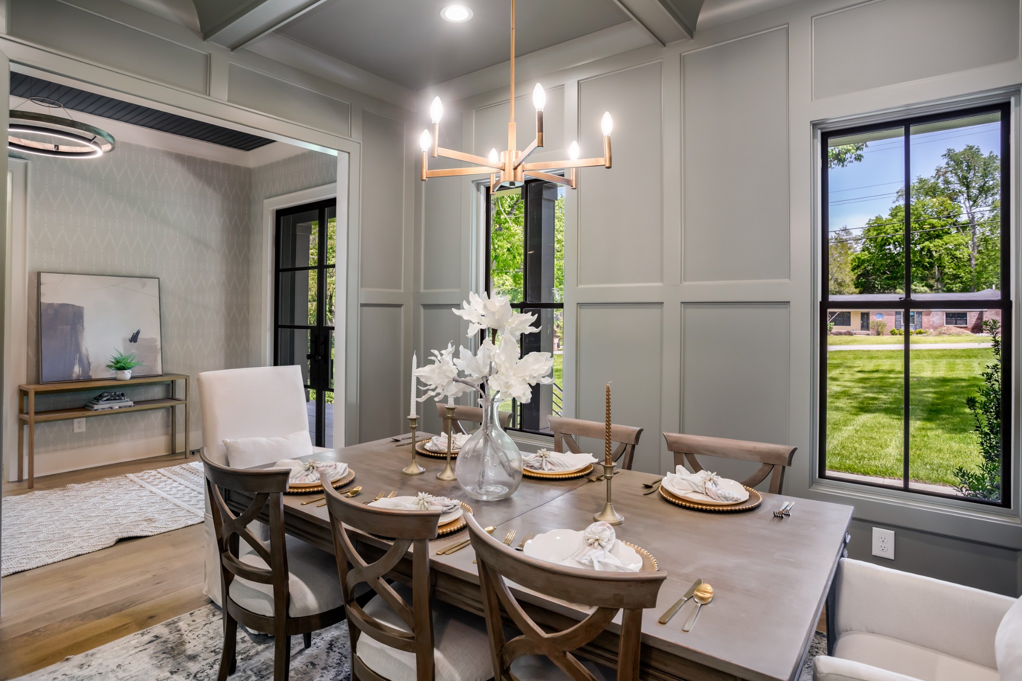 709 Brook Hollow Road Nashville, TN 37205 - Photo 10 of 55 a view of a dining room with furniture window and wooden floor