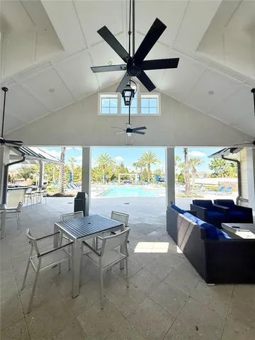 a view of a park with an outdoor space