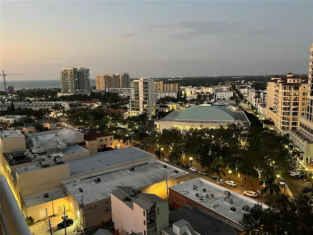 an aerial view of a city