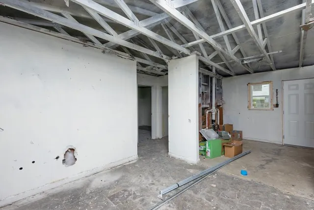 a view of an empty room