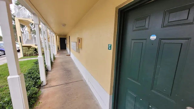 a car parked in front of a building
