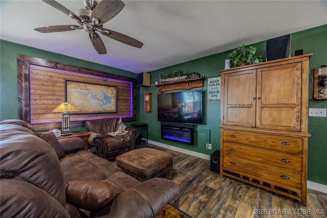 81 Restless Point Camdenton, MO 65020 - Photo 26 of 75 Main level living area view with custom lake map w