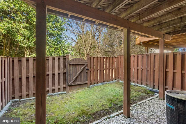 a view of a backyard with green space