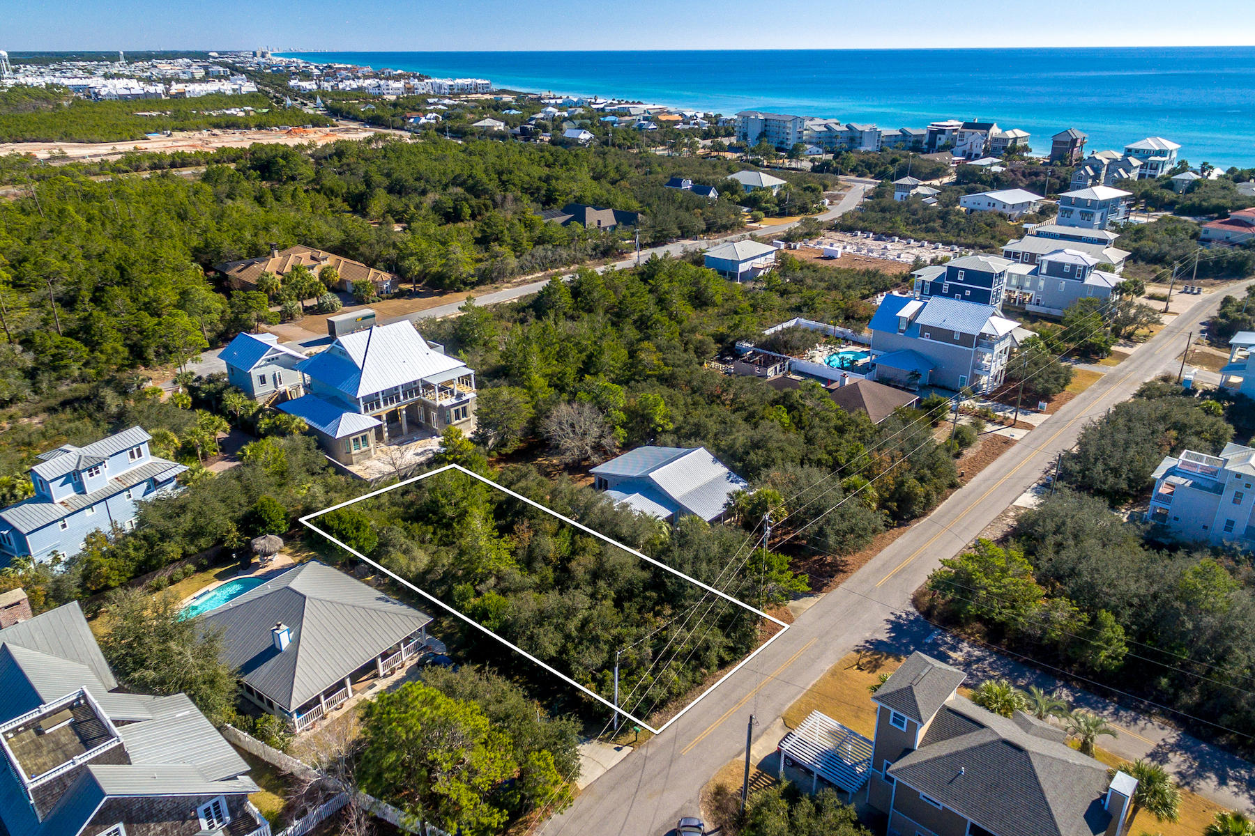 Lot 16 A St Inlet Beach Inlet Beach, FL 32461 - Photo 11 of 16 an aerial view of residential houses with outdoor space