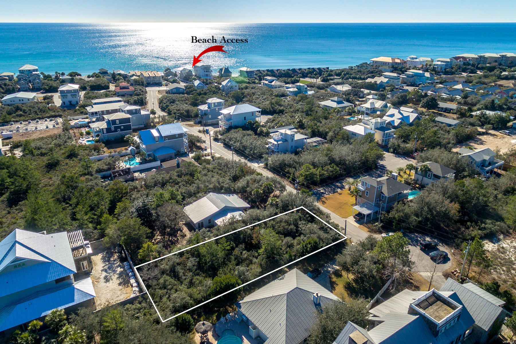 Lot 16 A St Inlet Beach Inlet Beach, FL 32461 - Photo 2 of 16 an aerial view of residential houses with outdoor space