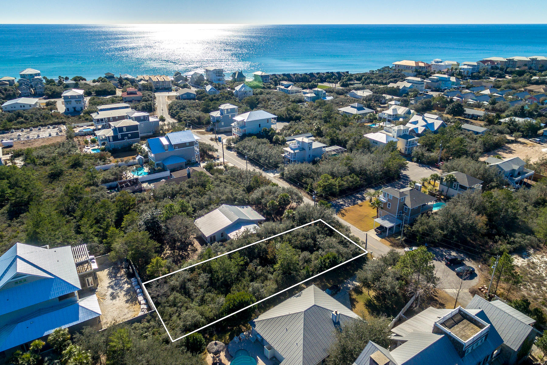 Lot 16 A St Inlet Beach Inlet Beach, FL 32461 - Photo 9 of 16 an aerial view of residential houses with outdoor space