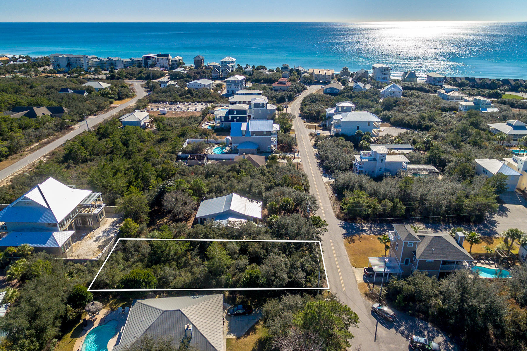 Lot 16 A St Inlet Beach Inlet Beach, FL 32461 - Photo 10 of 16 an aerial view of residential houses with outdoor space