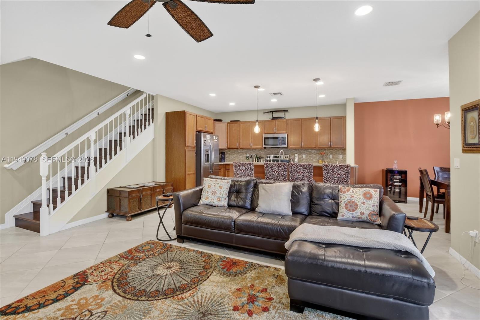 5208 Falcon Trail Davie, FL 33314 - Photo 8 of 49 a living room with furniture and a wooden floor