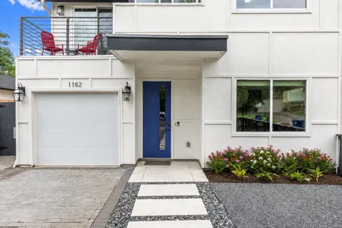 a front view of a house
