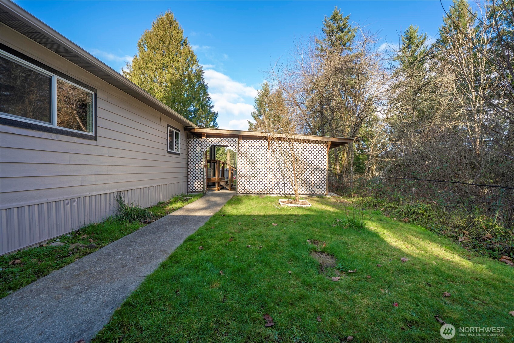 733 Tipsoo Loop South Rainier, WA 98576 - Photo 26 of 37 a view of backyard with garden and entertaining space