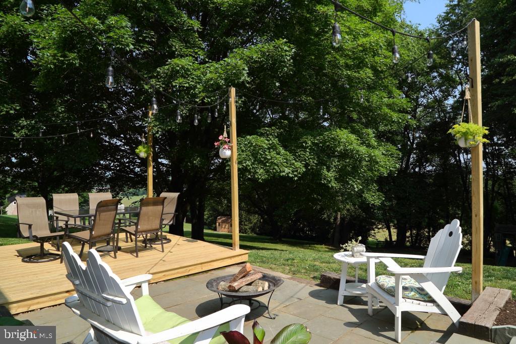 141 Frogtown Road Pequea, PA 17565 - Photo 23 of 28 a view of a patio with table and chairs and potted plants