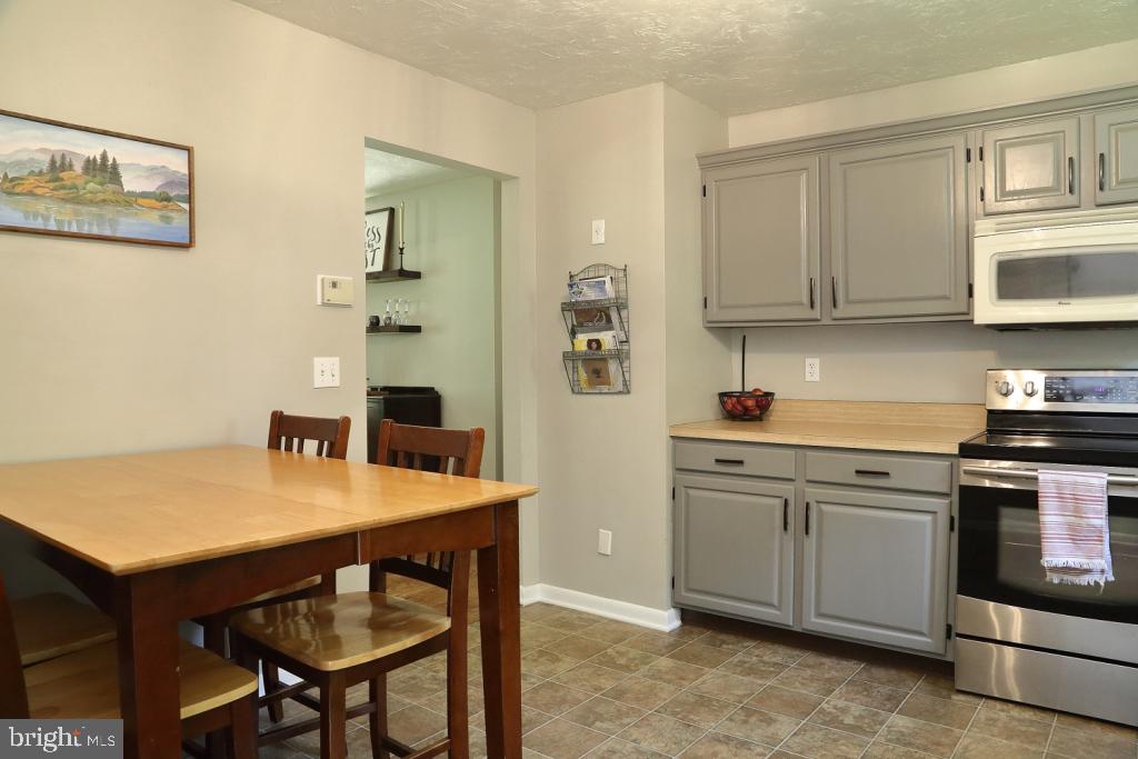 141 Frogtown Road Pequea, PA 17565 - Photo 9 of 28 a kitchen with stainless steel appliances a stove a sink cabinets and a refrigerator