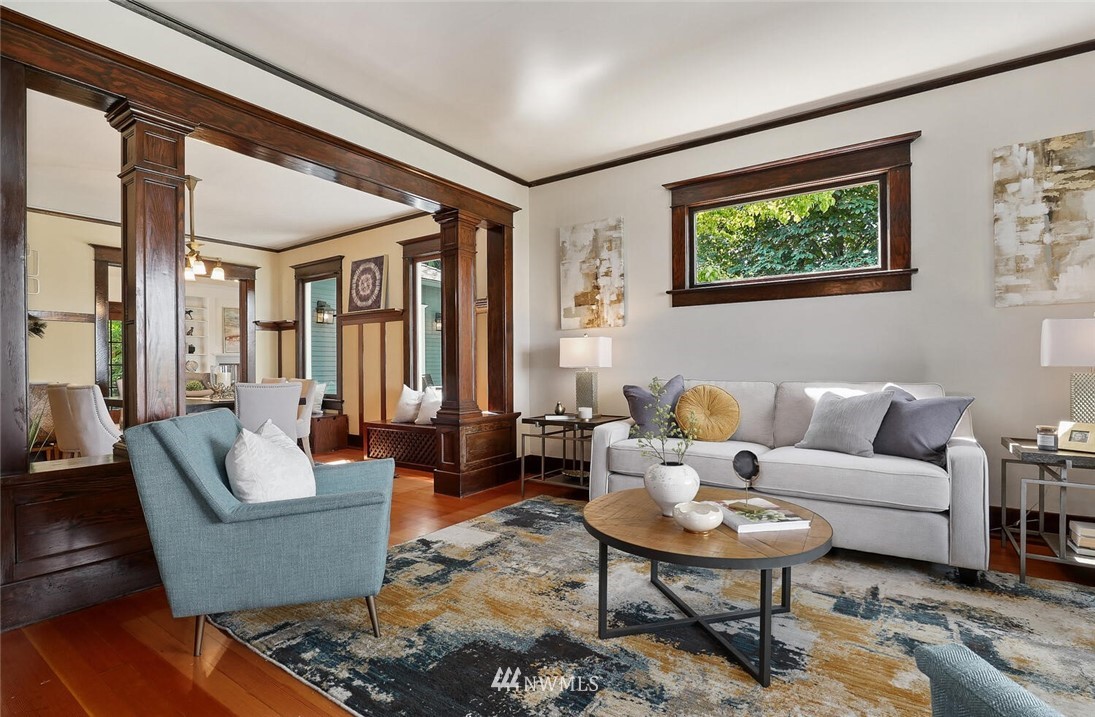 5124 1st Avenue Northwest Seattle, WA 98103 - Photo 6 of 35 a living room with furniture and a window