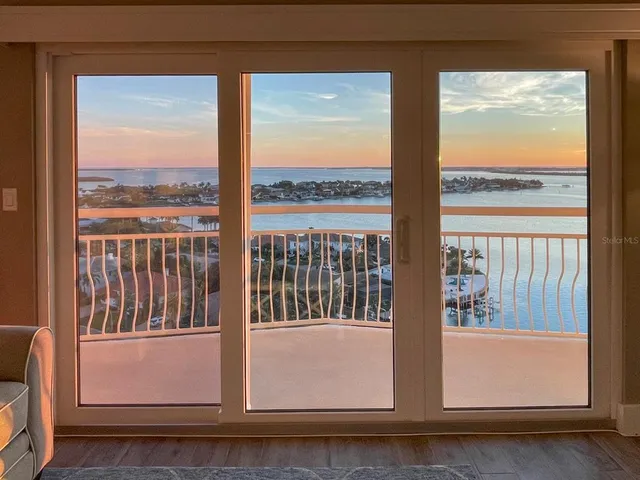 a view of ocean from window