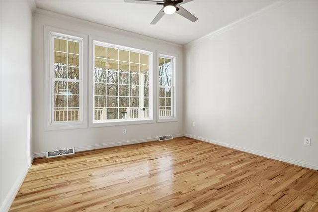 wooden floor in an empty room