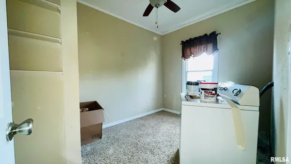 a room with storage and utility