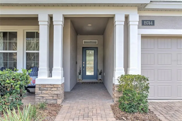 a view of a door of the house
