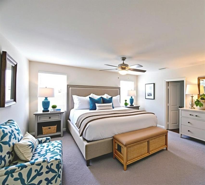 6114 Harrah Lane Forney, TX 75126 - Photo 5 of 10 a spacious bedroom with a bed and window