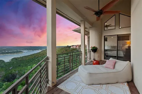 a outdoor space with furniture