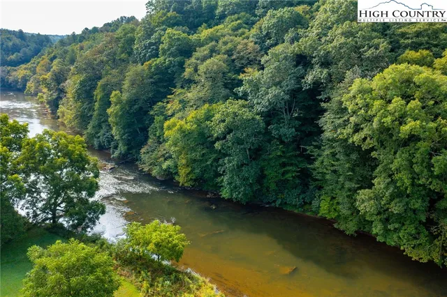 an aerial view of a yard with a garden