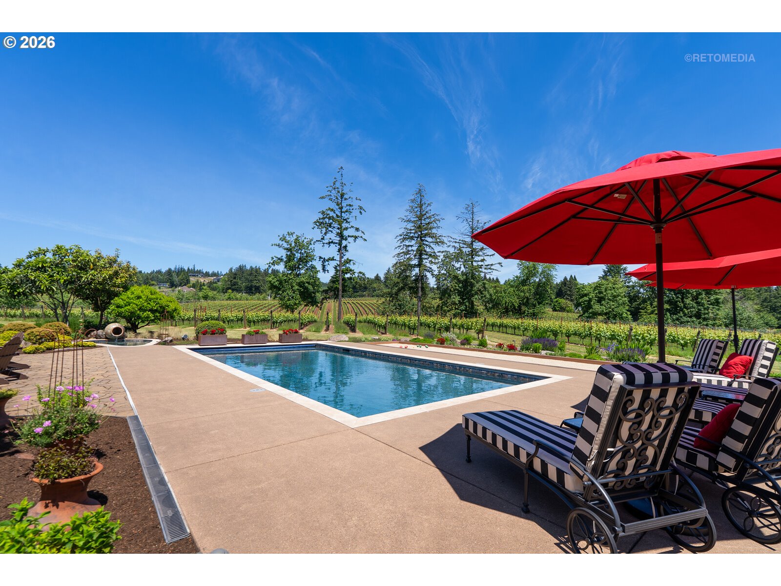 30460 Northeast Bell Road Newberg, OR 97132 - Photo 30 of 48 a view of a swimming pool with a patio