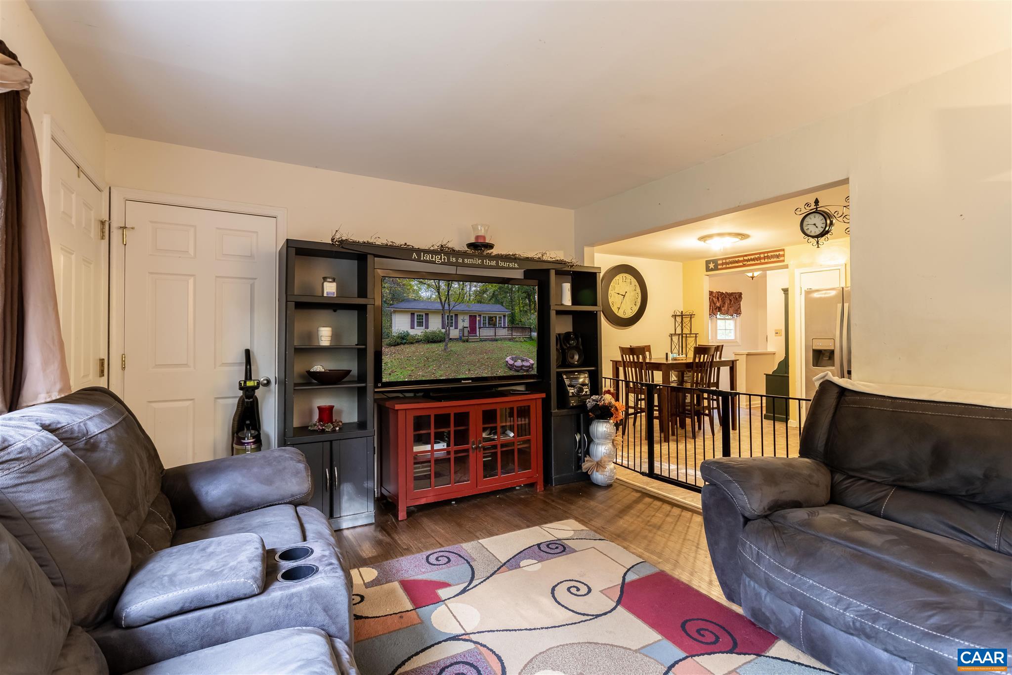 2588 South Blue Ridge Turnpike Rochelle, VA 22738 - Photo 7 of 30 a living room with furniture and a flat screen tv