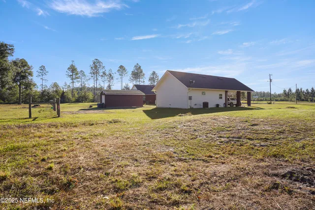 a view of a terrace with a lake view