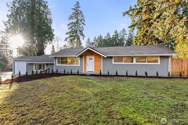 a house view with a garden space