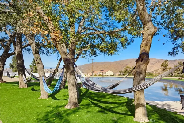 a view of an outdoor space with seating area
