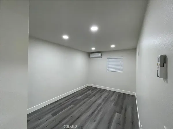 a view of room with empty racks