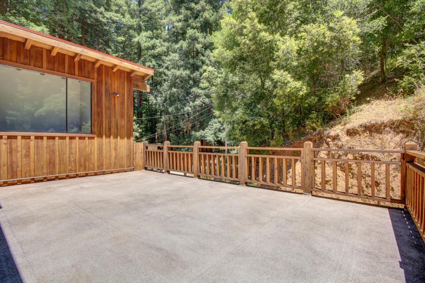 500 Hidden Canyon Watsonville, CA 95076 - Photo 36 of 37 a view of backyard with large trees and wooden fence