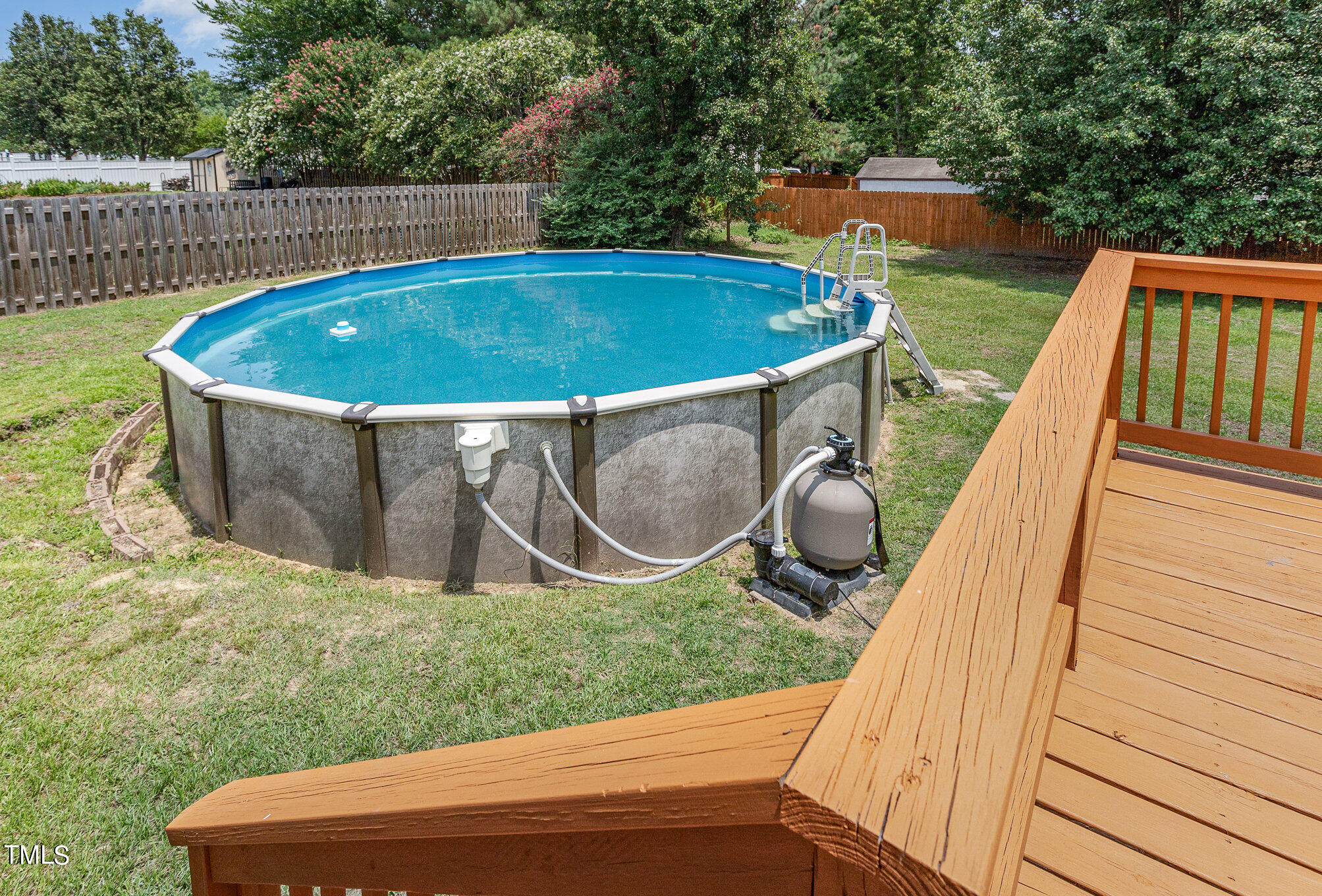 6309 Bridgemont Lane Willow Spring, NC 27592 - Photo 23 of 27 a view of outdoor space and swimming pool