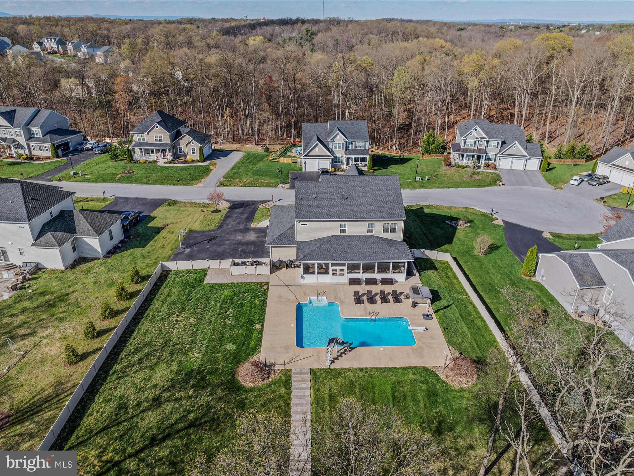 258 Tributary Trail Falling Waters, WV 25419 - Photo 83 of 89 an aerial view of a house with a garden